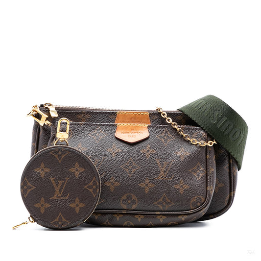 322601004 Louis Vuitton Monogram Multi Pochette Accessoires Brown 7
