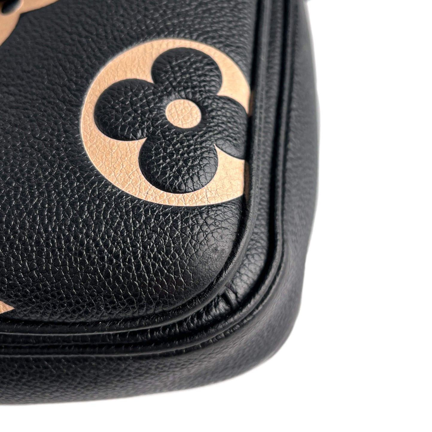 Metis Leather Giant Empreinte Leather Flap Crossbody Bicolor