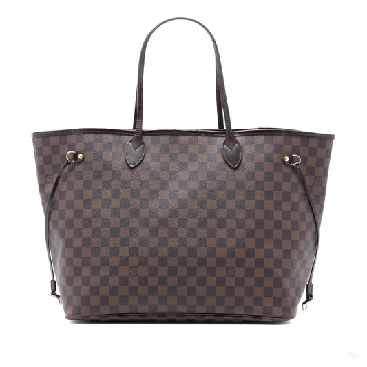 322603039 Louis Vuitton Damier Ebene Neverfull GM Brown 1