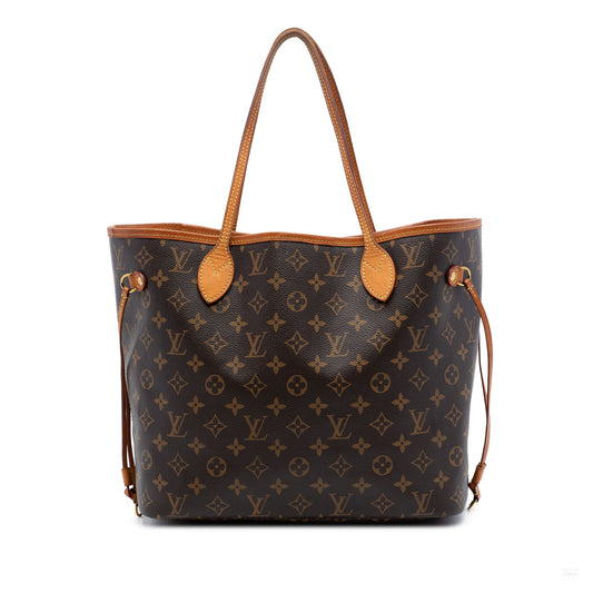 322605019 Louis Vuitton Monogram Neverfull MM Brown 1
