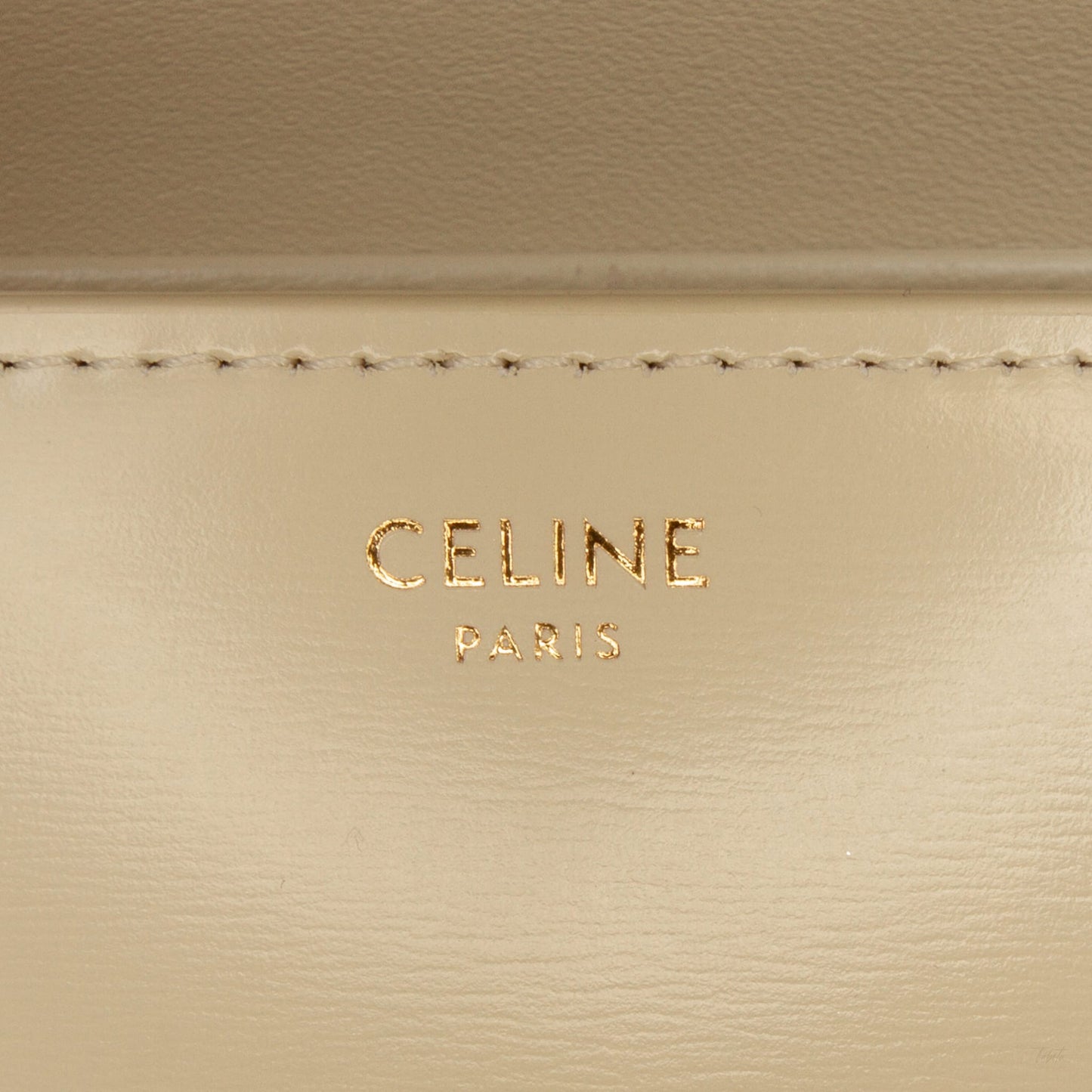 322606058 Celine Teen Shiny Calfskin Triomphe Crossbody Beige 5