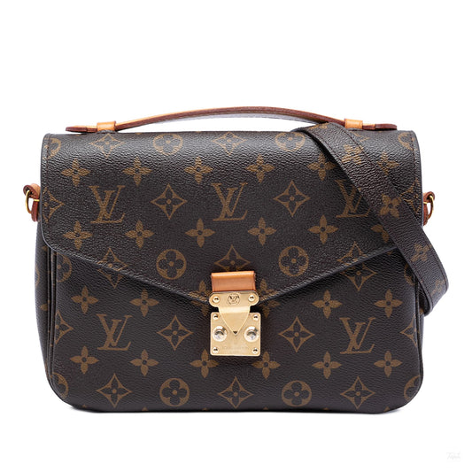 322606080 Louis Vuitton Monogram Pochette Metis Brown 1