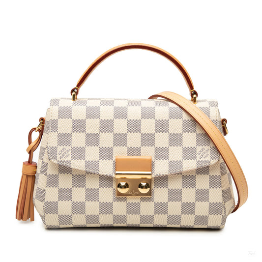 322606098 Louis Vuitton Damier Azur Croisette White 1