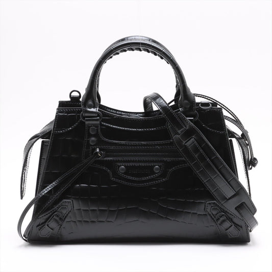 Second hand Balenciaga Neo Classic City Medium Leather Tote Handbag Black - Tabita Bags
