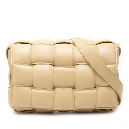 Second hand Bottega Veneta Padded Cassette Leather Crossbody Brown - Tabita Bags