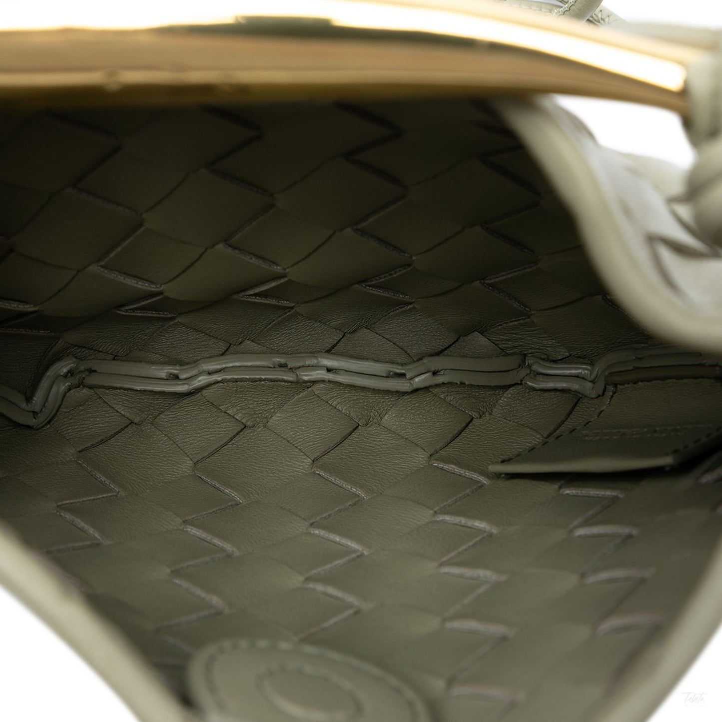 Second hand Bottega Veneta Sardine Lambskin Leather Crossbody Brown - Tabita Bags