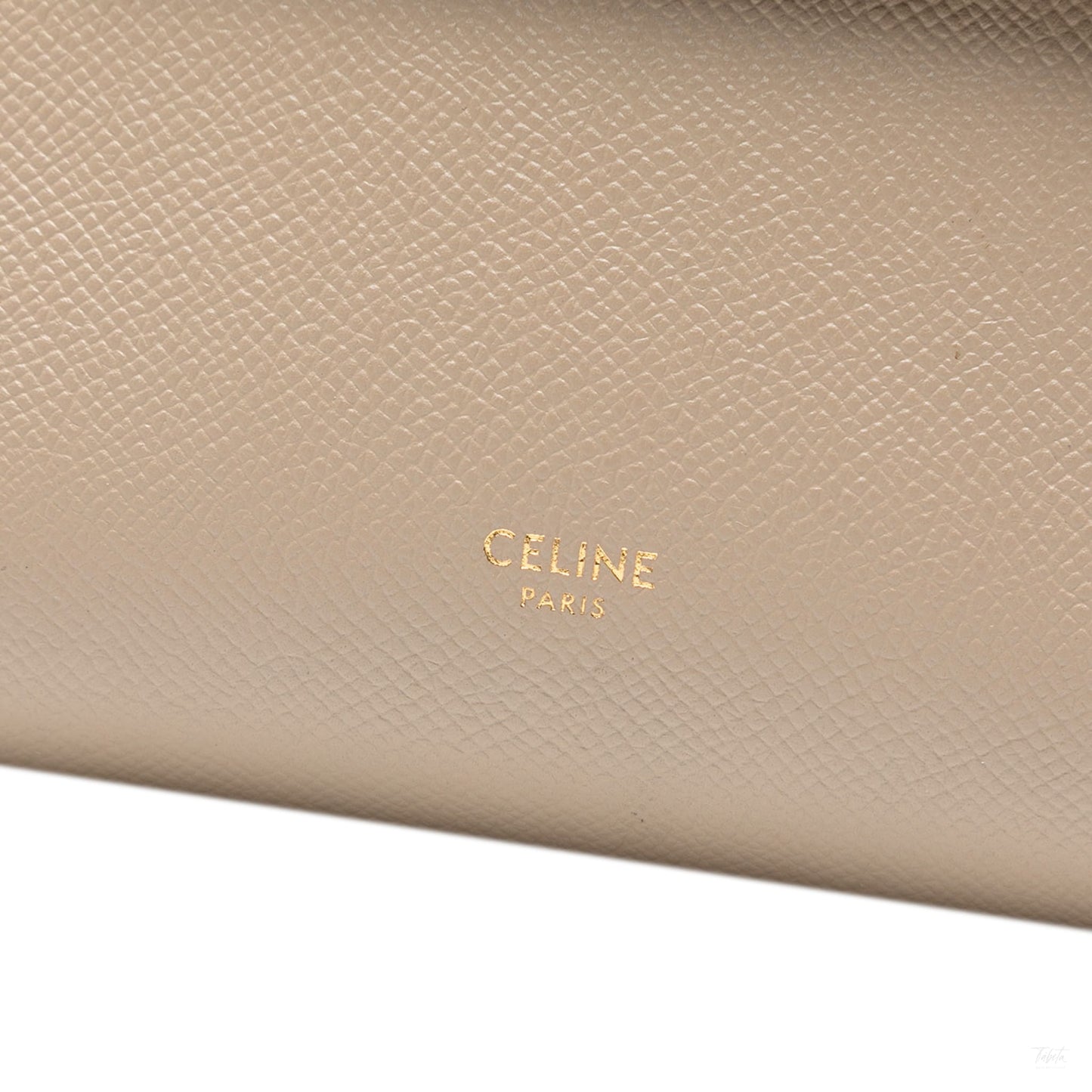 Second hand Céline Belt Bag Nano Grained Calfskin Leather Tote Handbag Brown - Tabita Bags