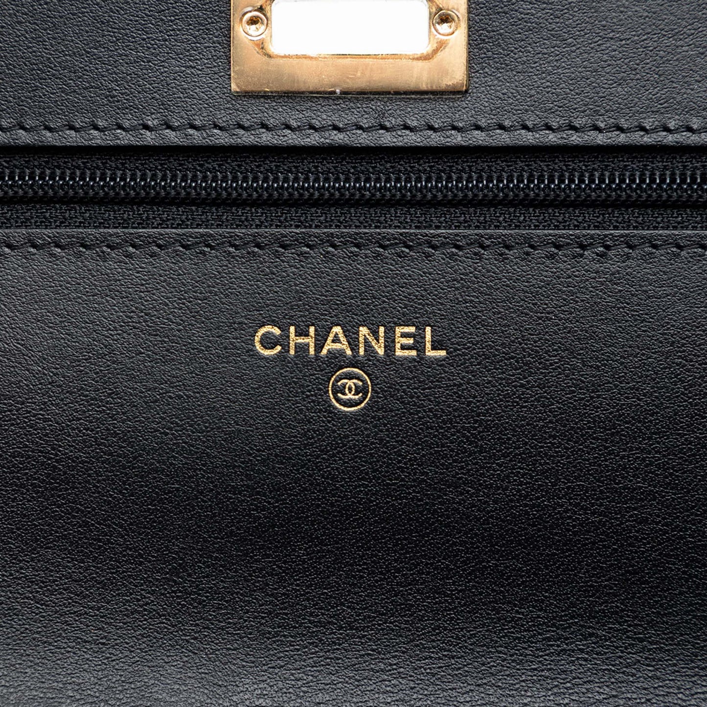 Second hand Chanel 2.55 Reissue Aged Calfskin Leather Wallet on Chain Clutch Black - Tabita Bags