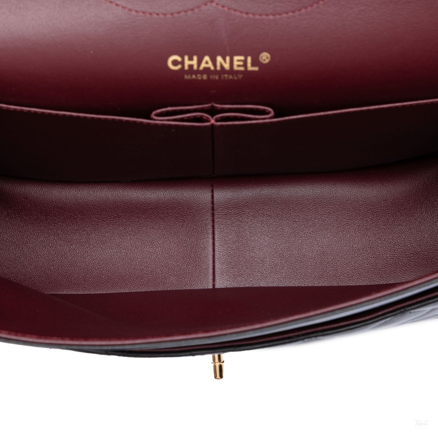 Second hand Chanel Classic Double Flap Jumbo Lambskin Leather Matelassè Handbag Black - Tabita Bags