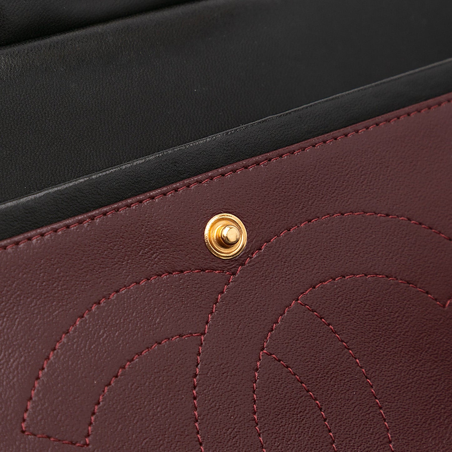 Second hand Chanel Classic Double Flap Jumbo Matelassè Lambskin Leather Flap Handbag Black - Tabita Bags