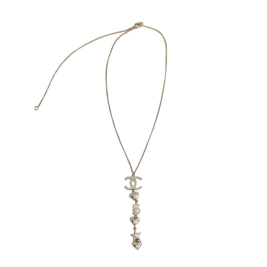 Second hand Chanel Crystal Pearls CC Metal & Faux Pearls Pedant - Tabita Bags