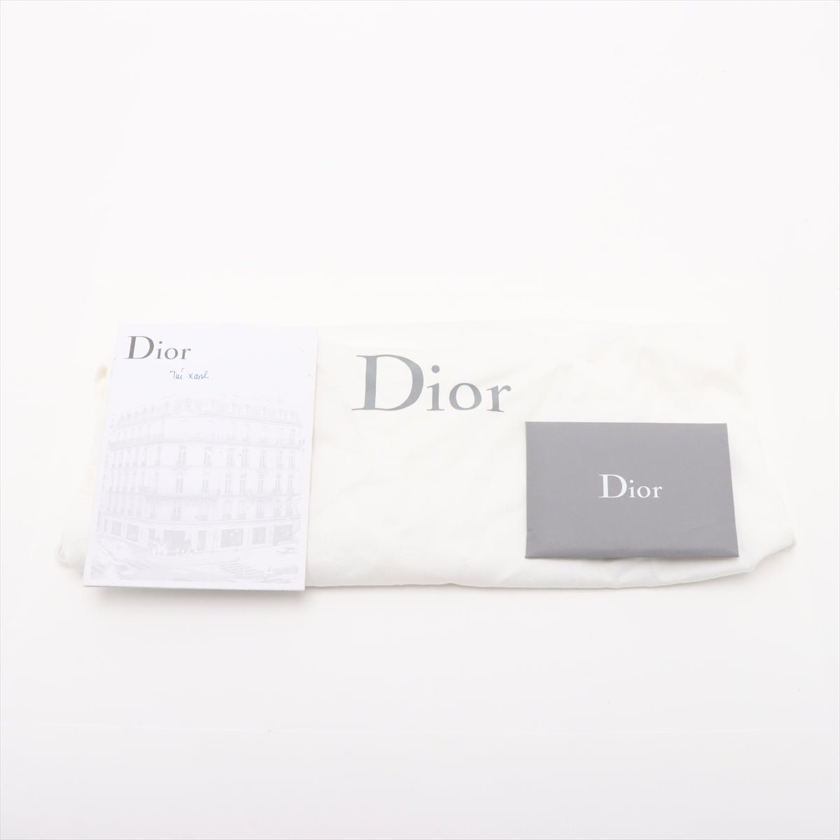 Second hand Dior Lady Dior Small Lambskin Leather Cannage No Strap Tote Handbag Military Green - Tabita Bags