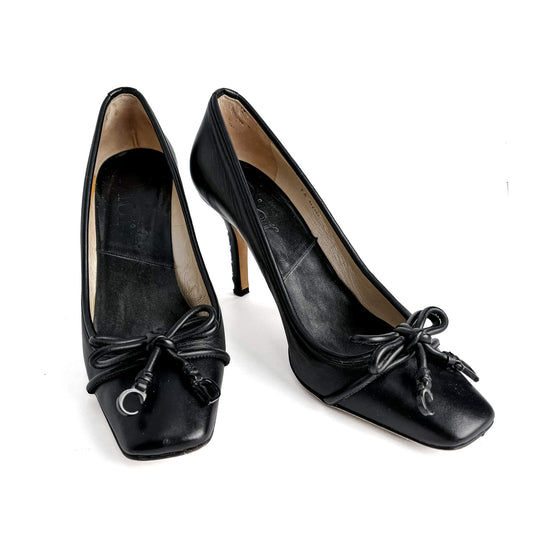 Second hand Dior Leather Pump 38 1/2 Black - Tabita Bags