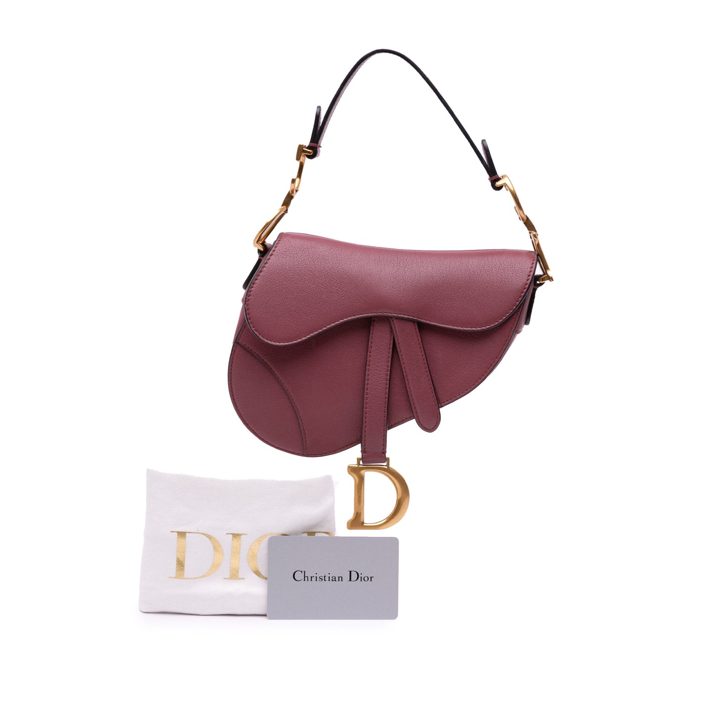 Second hand Dior Saddle Mini Ultrasmooth Calfskin Leather Handbag No Strap Pink - Tabita Bags