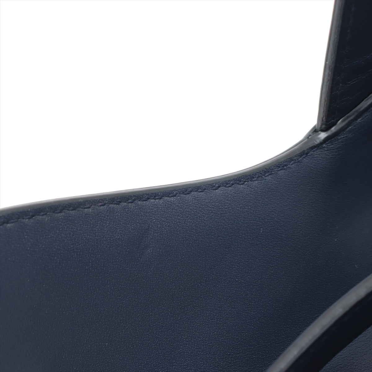 Second hand Dior Saddle Mini Ultrasmooth Calfskin Leather Saddle Handbag No Strap Navy - Tabita Bags