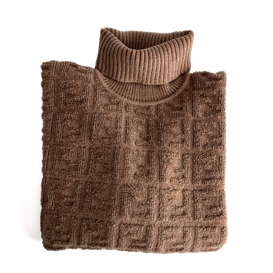 Second hand Fendi FF Tridimensional Mohair Wool Sweater 40 Beige - Tabita Bags