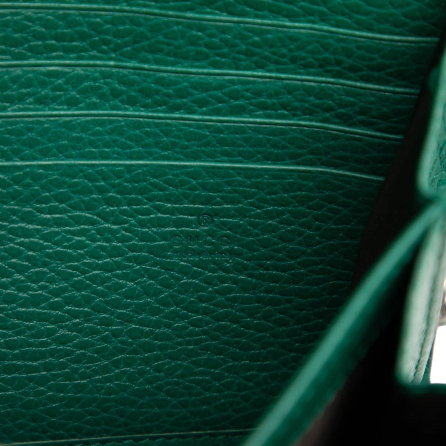 Second hand Gucci Dionysus Mini Leather Wallet on Chain Handbag Green - Tabita Bags