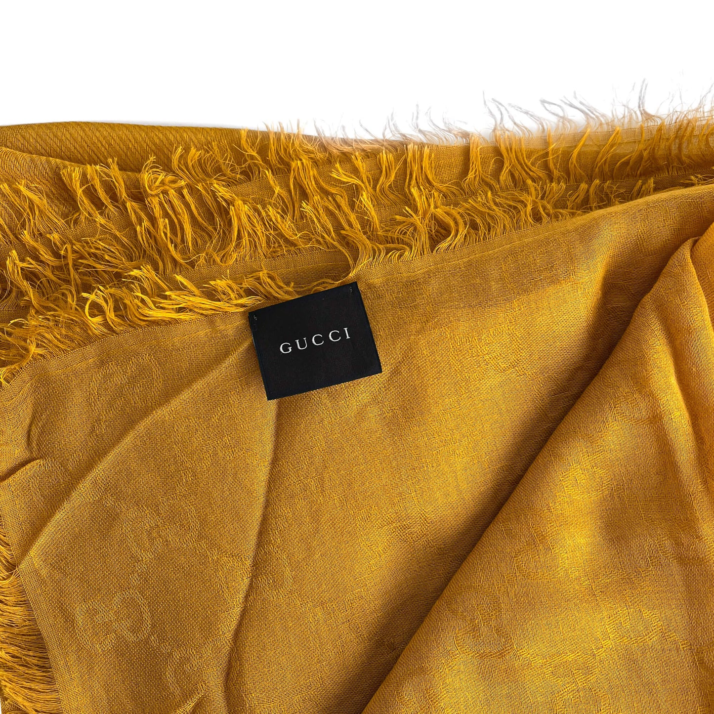 Second hand Gucci Foulard Modal & Silk GG Yellow - Tabita Bags