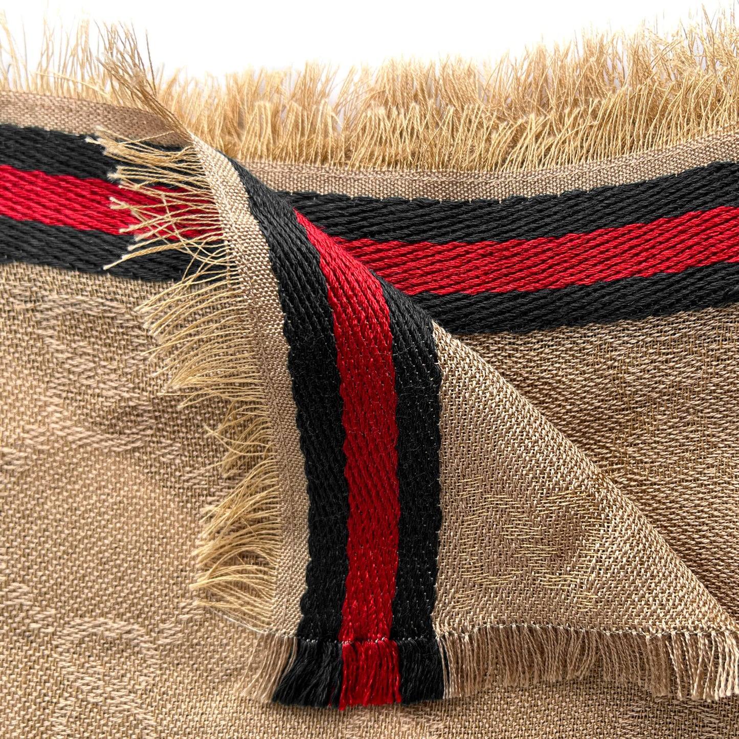 Second hand Gucci GG Striped silk & cotton Foulard GG Supreme - Tabita Bags