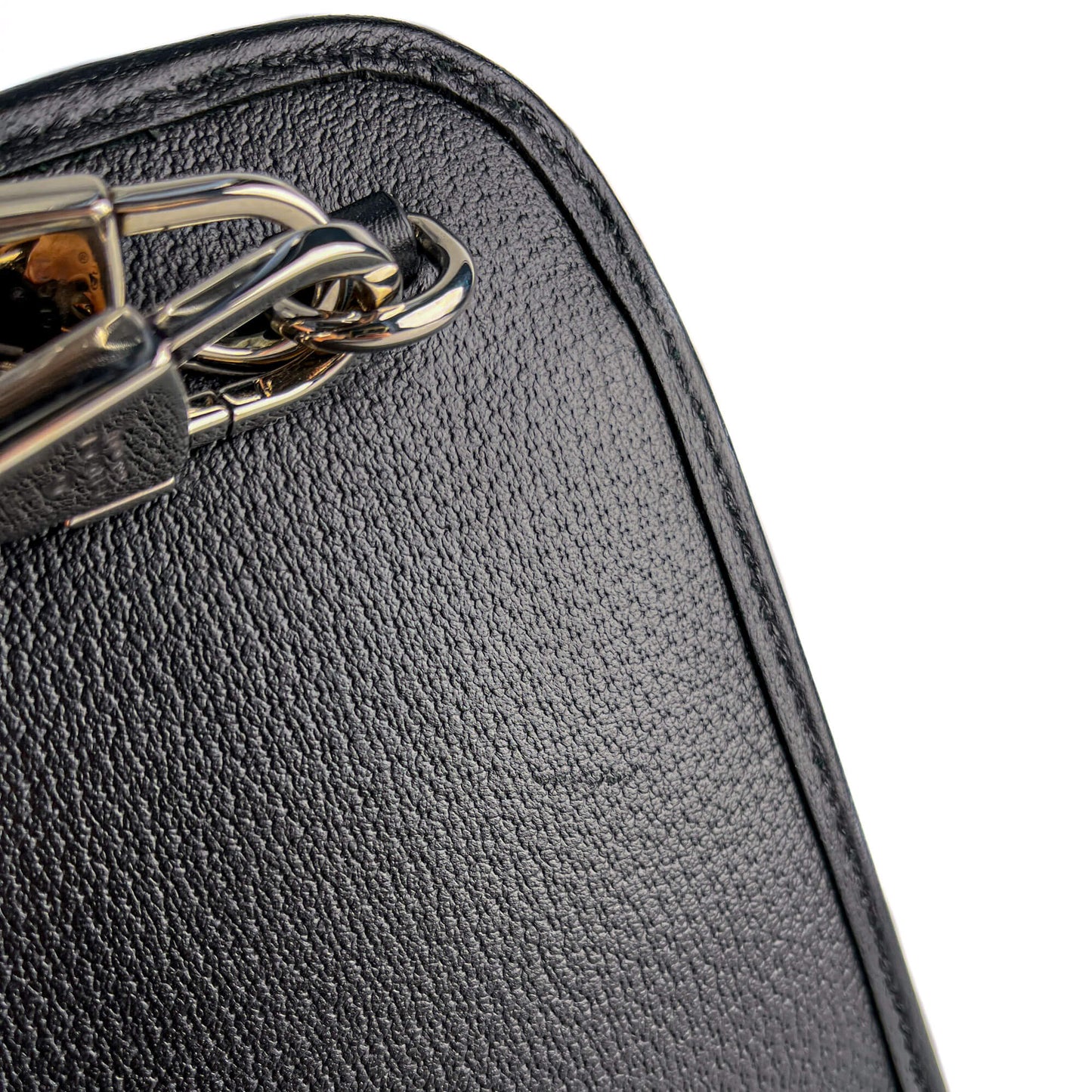 Second hand Gucci Interlocking Leather Messenger Crossbody Black - Tabita Bags