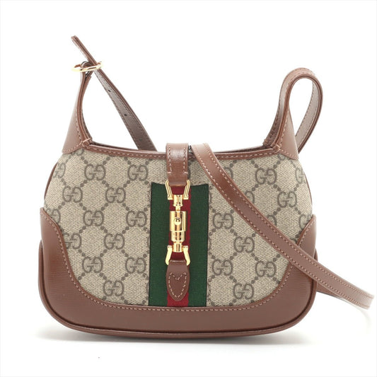 Second hand Gucci Jackie 1961 Mini Canvas 2 - Ways Hobo Shoulder Bag GG Supreme - Tabita Bags