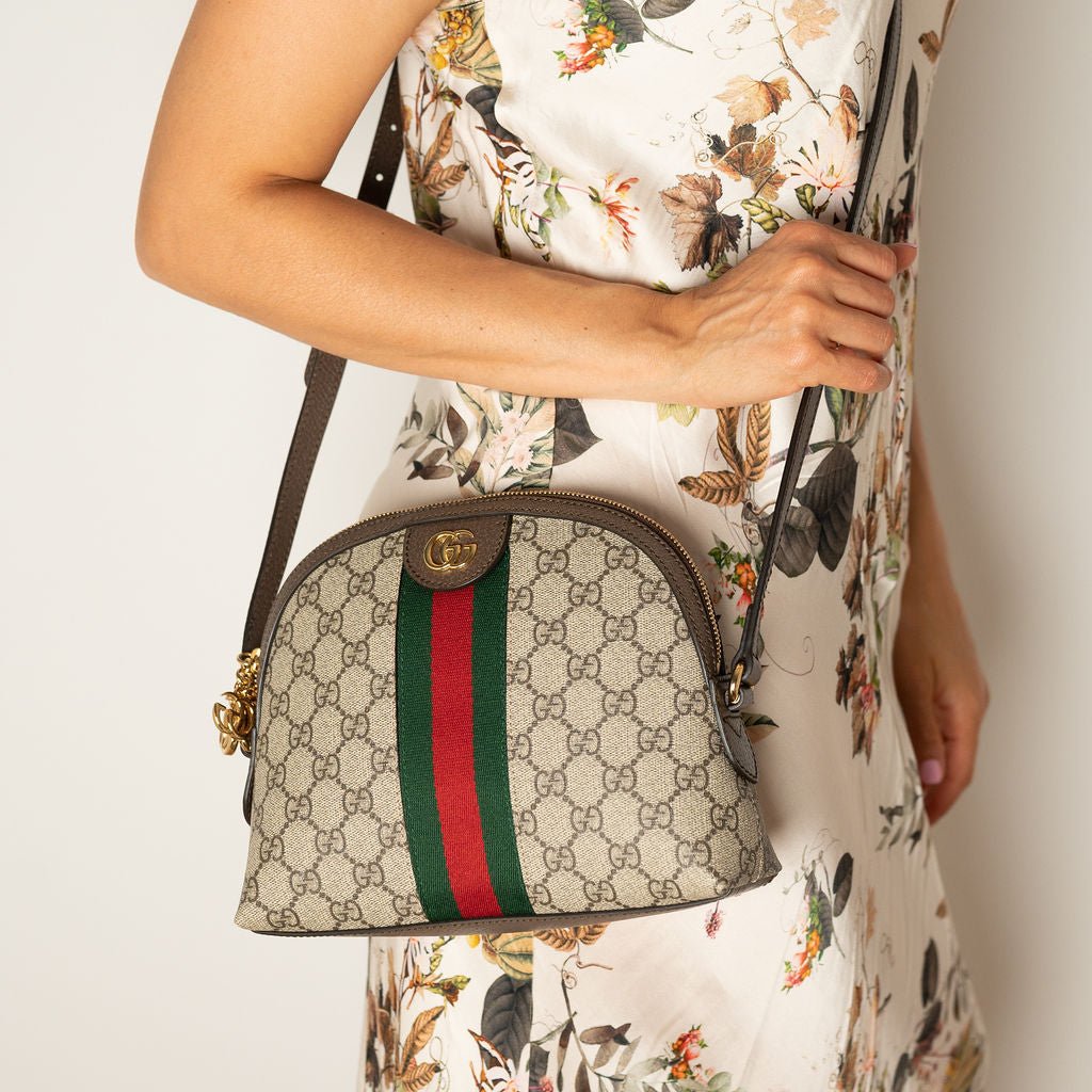 Second hand Gucci Ophidia GG Small Canvas Pouch Handbag GG Supreme - Tabita Bags