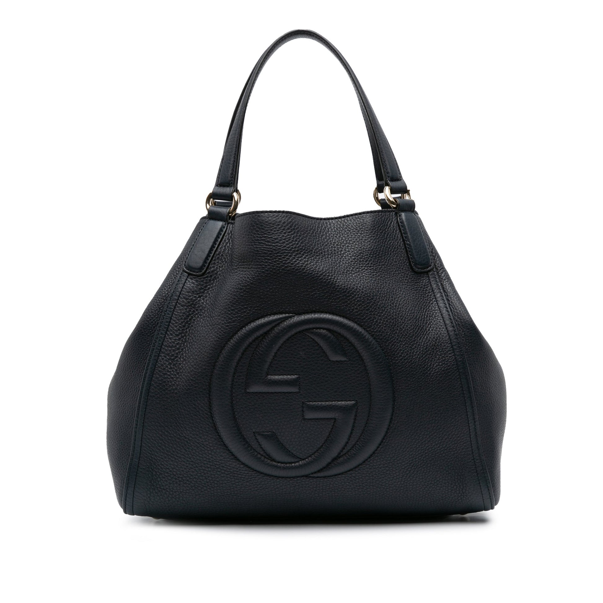 Second hand Gucci Soho Medium Leather Hobo Shoulder Bag Black - Tabita Bags