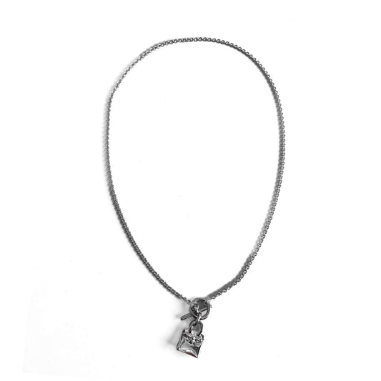 Second hand Hermes Amulettes Kelly Silver Necklace - Tabita Bags