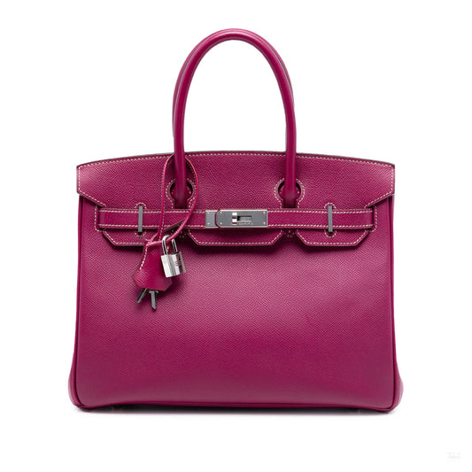 Second hand Hermes Birkin 30 Epsom Candy Leather Top - Handle Bag Tosca - Tabita Bags