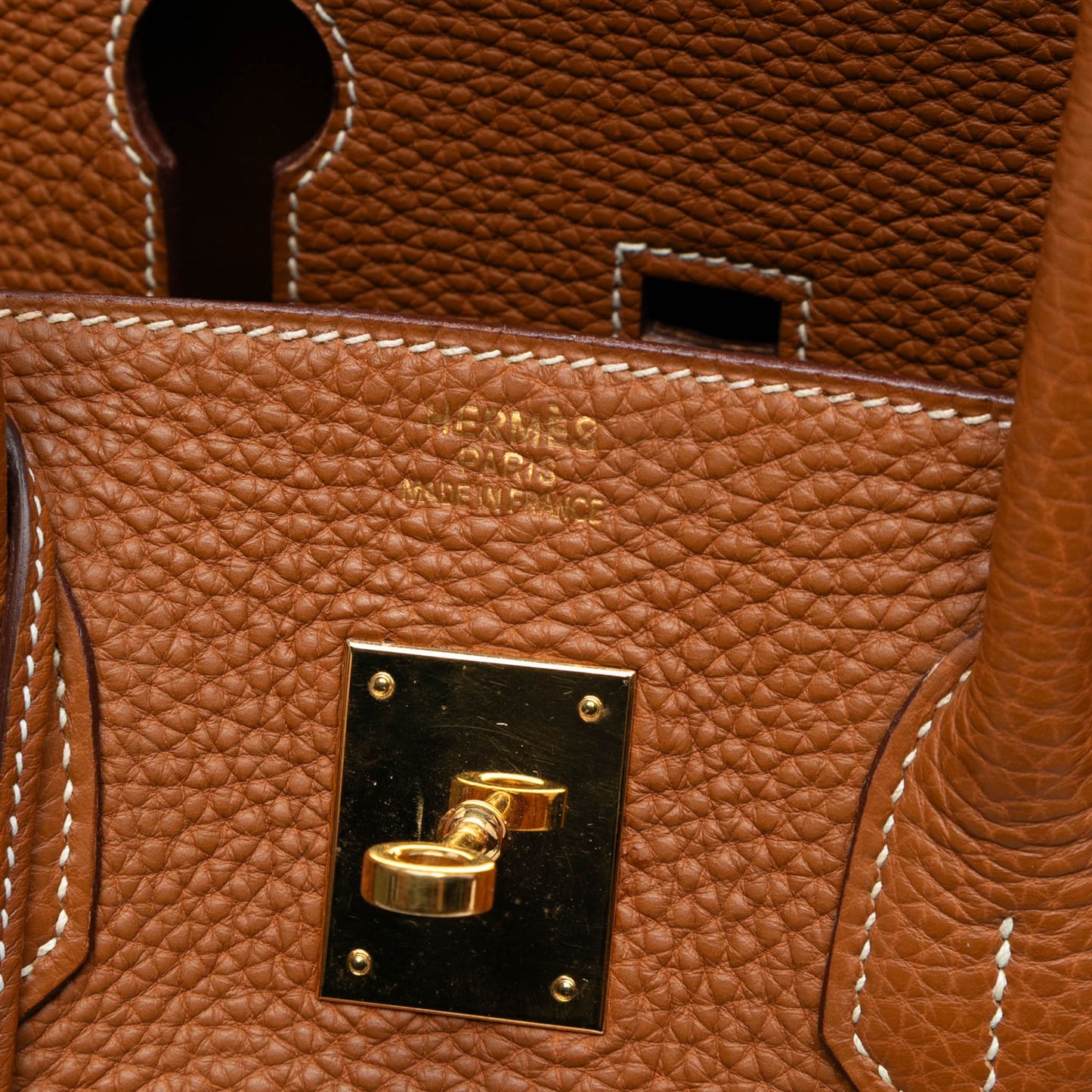 Second hand Hermes Birkin 35 Togo Leather Top - Handle Bag Gold - Tabita Bags