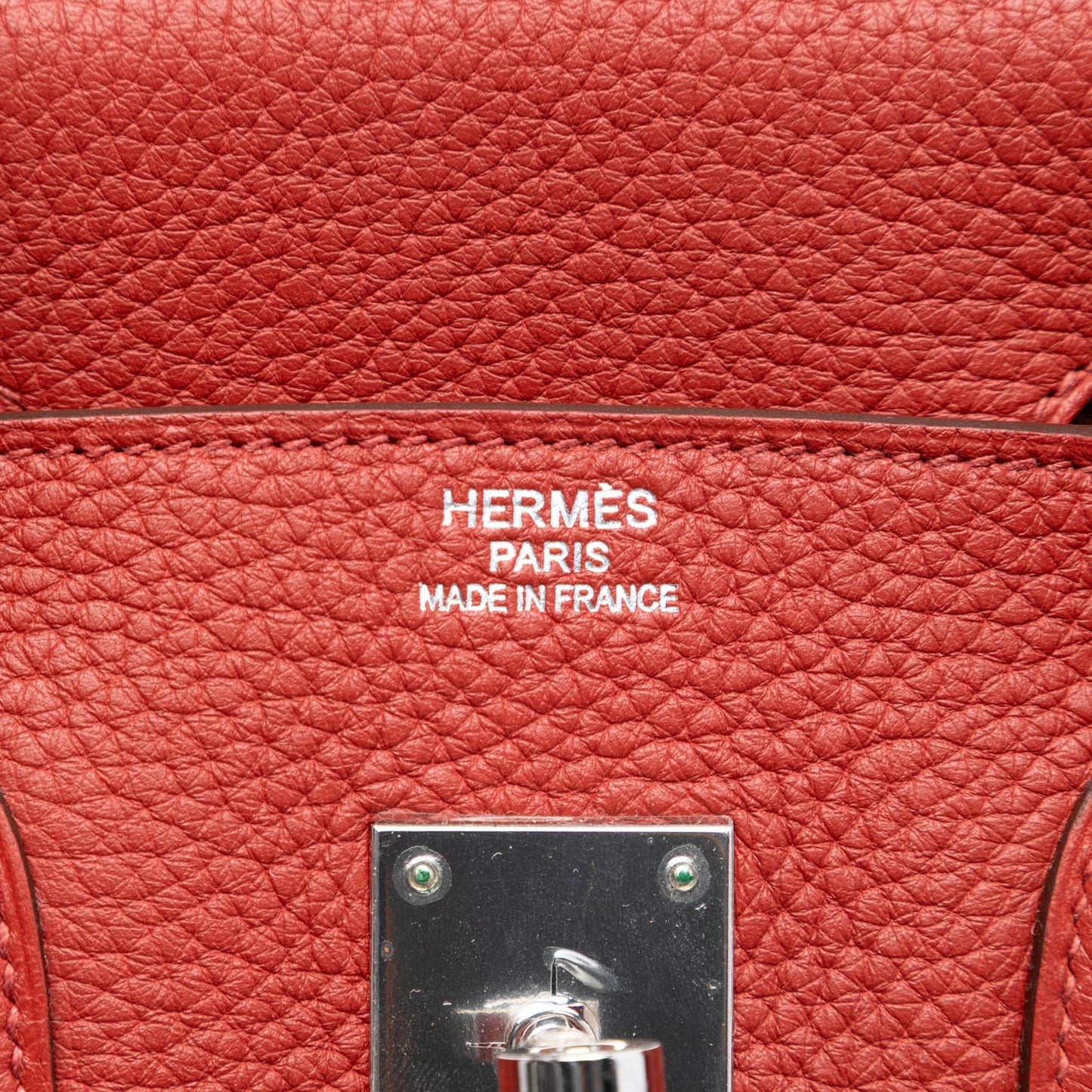 Second hand Hermes Birkin 35 Togo Leather Top - handle Bag Rouge Vif - Tabita Bags