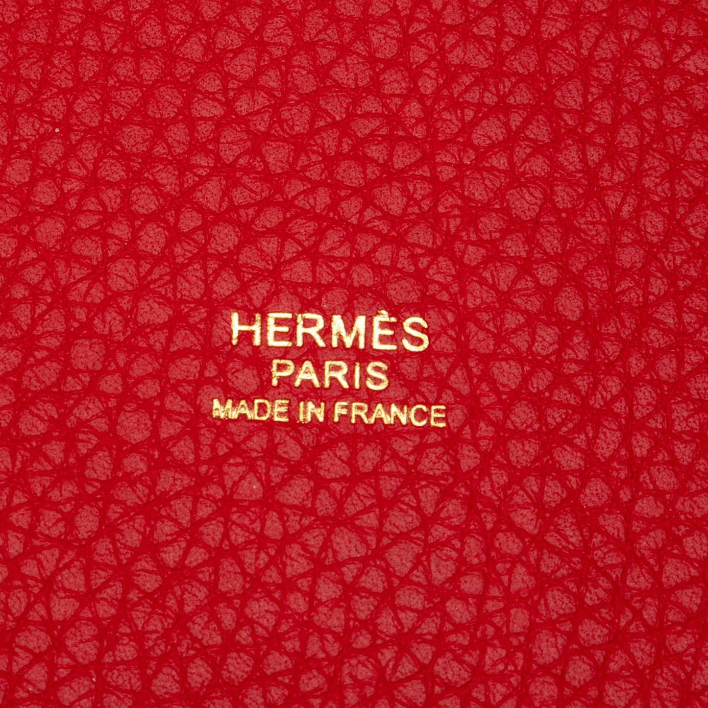 Second hand Hermes Picotin 22 Leather Lock Bucket Handbag Rouge Tomate - Tabita Bags