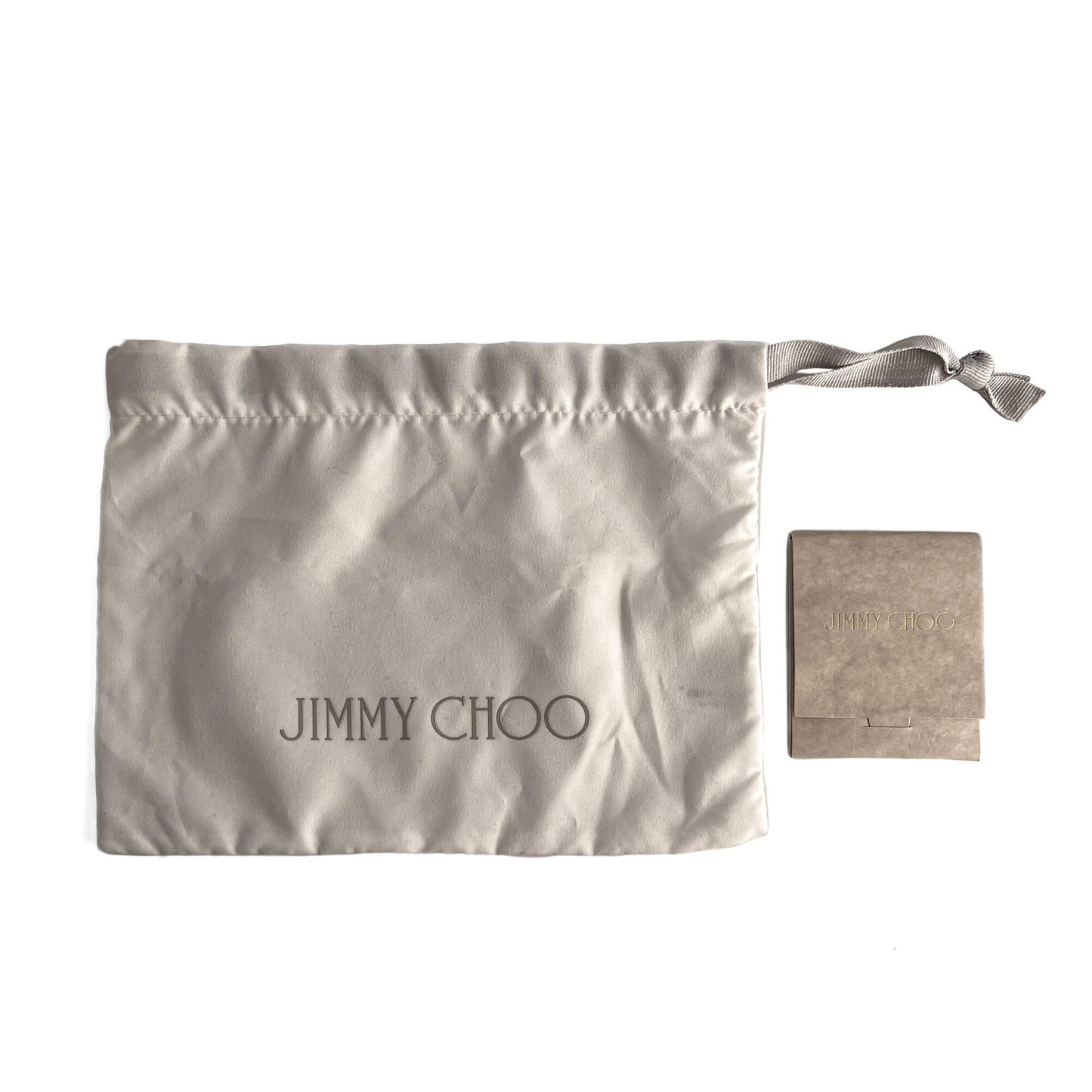 Second hand Jimmy Choo J Box Dusty Glitter Texture Metal Clutch Ice - Tabita Bags
