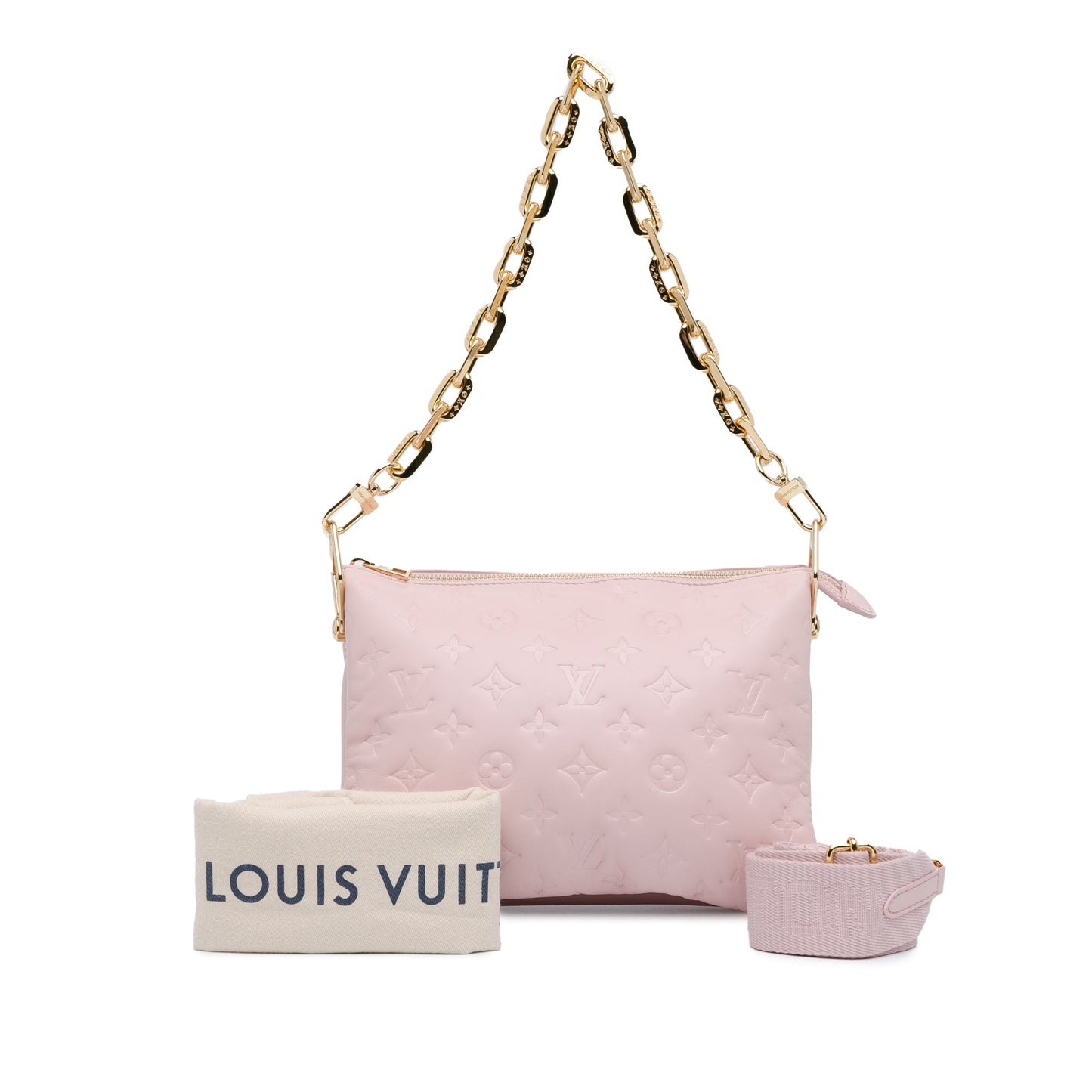 Second hand Louis Vuitton Coussin PM Empreinte Leather 3 - Ways Messenger Bag Pink - Tabita Bags