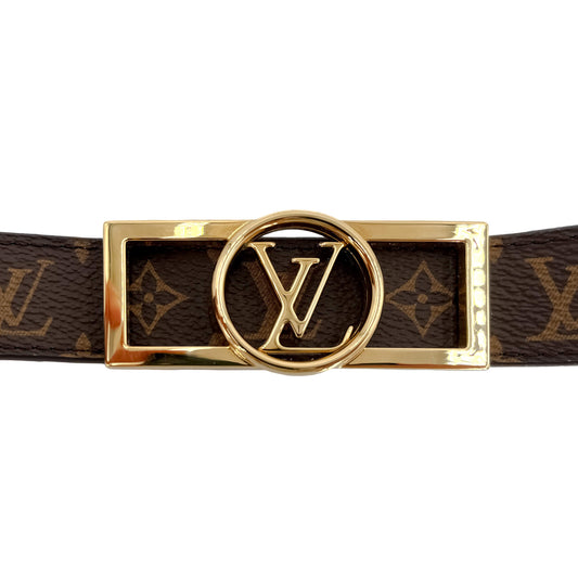Second hand Louis Vuitton Dauphine Reversible Canvas Medium Belt 90/36 Monogram - Tabita Bags