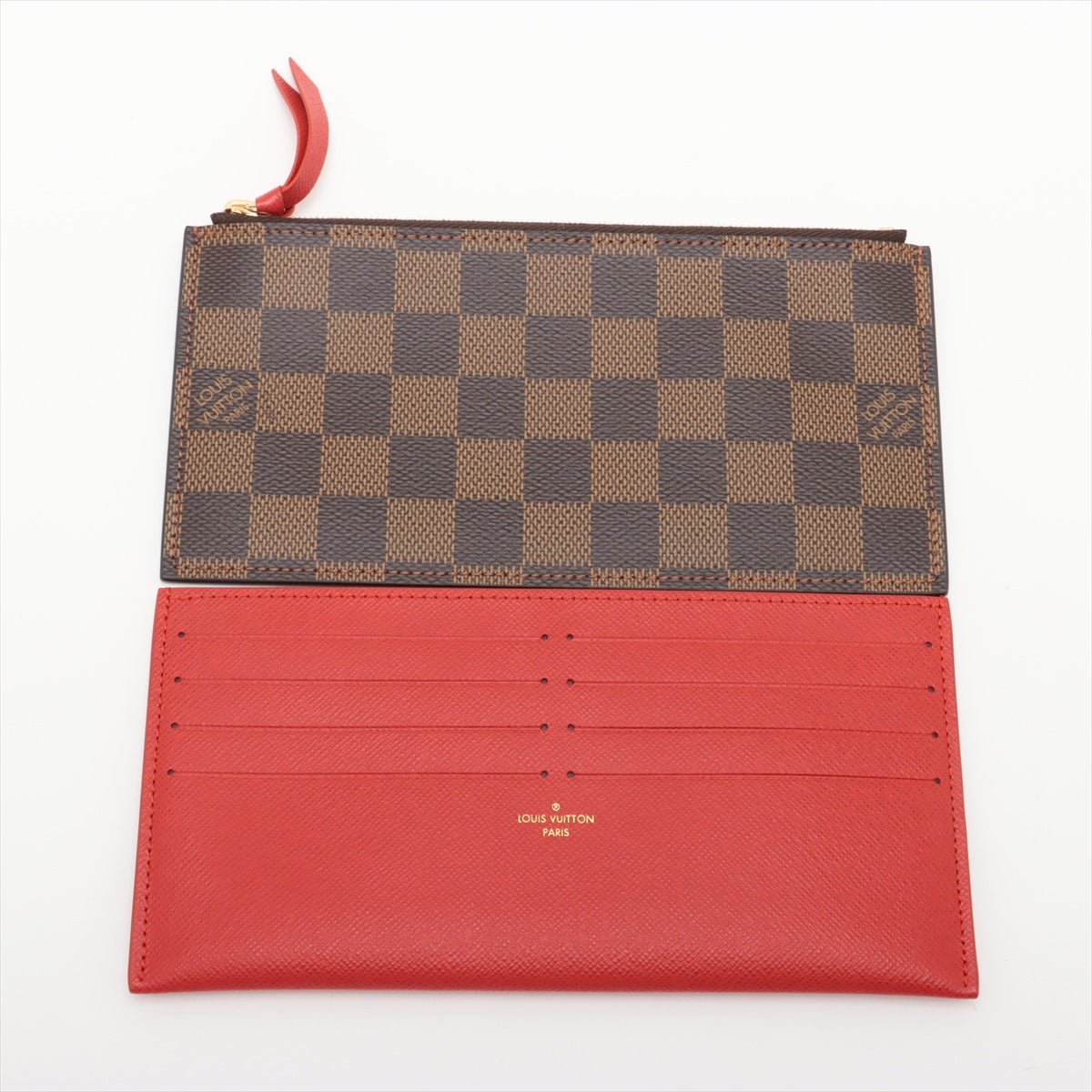 Second hand Louis Vuitton Felicie Canvas Pouch Clutch Damier Ebene - Tabita Bags