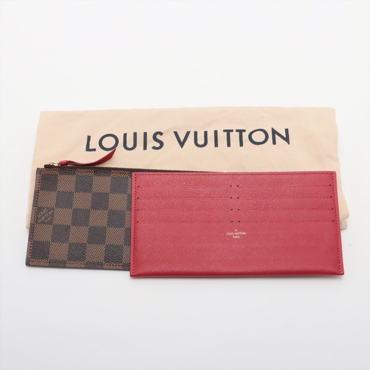 Second hand Louis Vuitton Felicie Canvas Pouch Clutch Damier Ebene - Tabita Bags