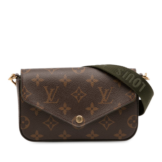 Second hand Louis Vuitton Felicie Canvas Strap And Go Pouch Clutch Monogram - Tabita Bags