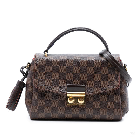 Second hand Louis Vuitton Louis Vuitton Croisette Canvas Top - handle Crossbody Damier Ebene - Tabita Bags
