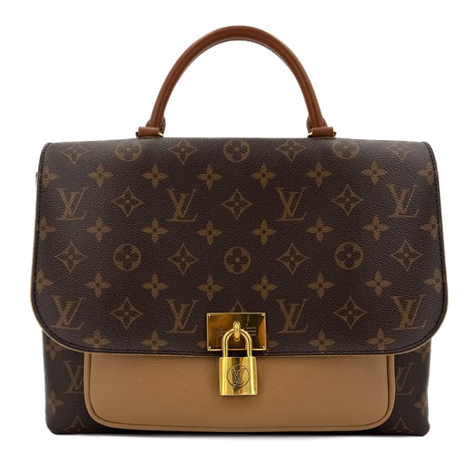 Second hand Louis Vuitton Marignan Sesame Canvas 2 - Ways Flap Bag Monogram - Tabita Bags