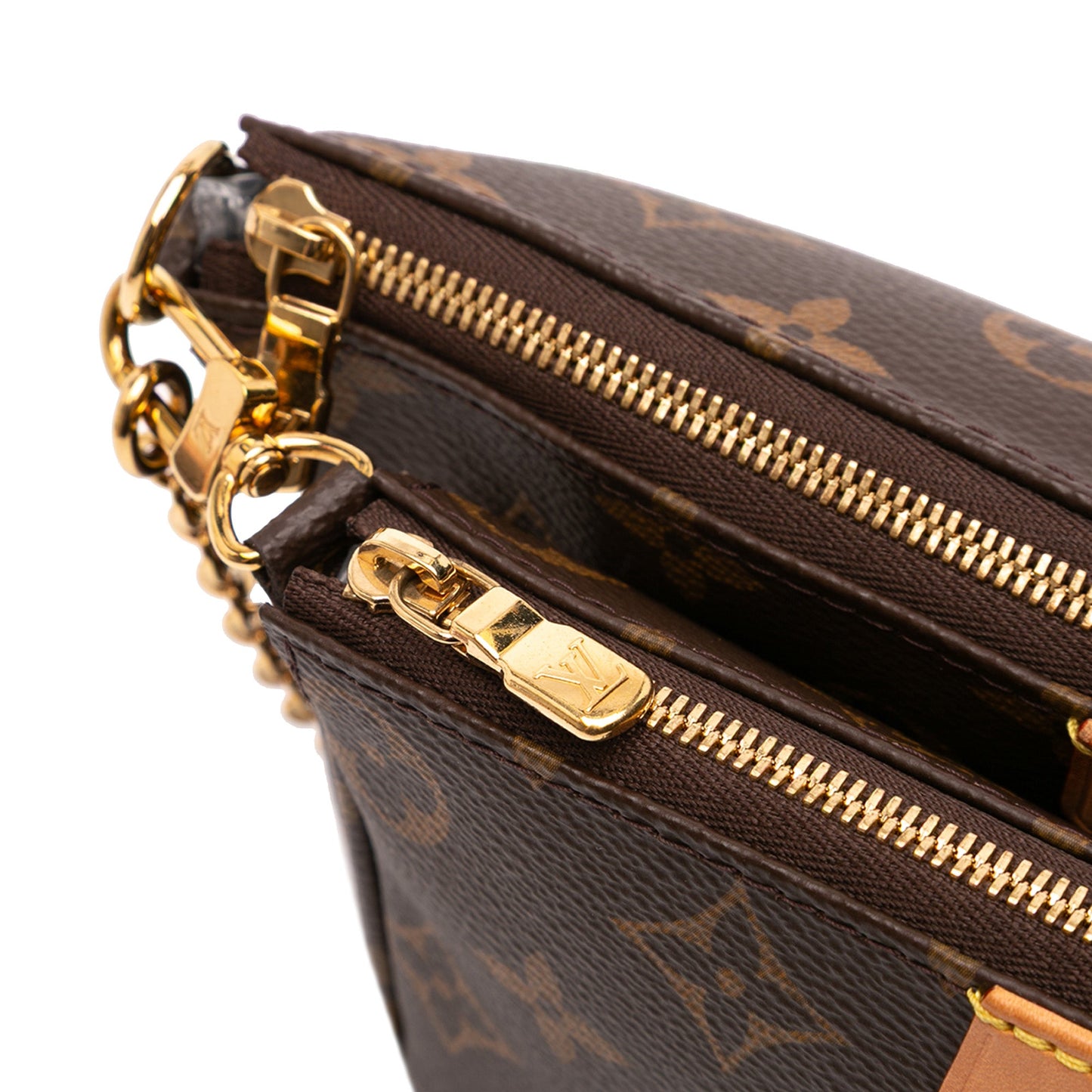 Second hand Louis Vuitton Multi Pochette Accessoires Canvas Pouch Bag Brown - Tabita Bags