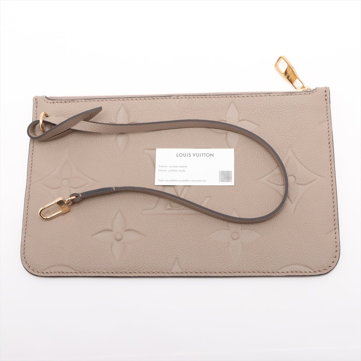Second hand Louis Vuitton Neverfull Leather Empreinte Shopper Shoulder Bag Turtledove - Tabita Bags