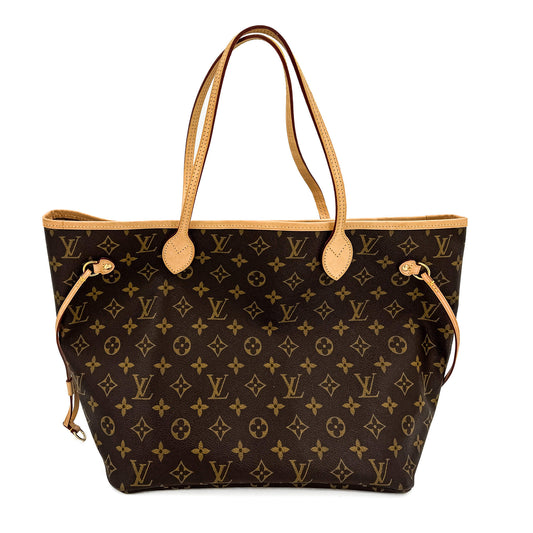 Second hand Louis Vuitton Neverfull MM Neo Canvas Shopper Shoulder Bag Monogram - Tabita Bags
