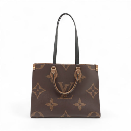Second hand Louis Vuitton Onthego MM Canvas Monogram Giant Shopper Handbag Monogram Reverse - Tabita Bags