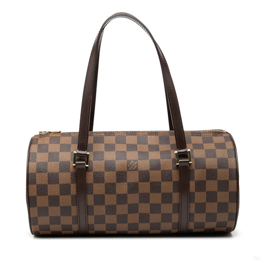 Second hand Louis Vuitton Papillon 30 Canvas Trunk Handbag Damier Ebene - Tabita Bags