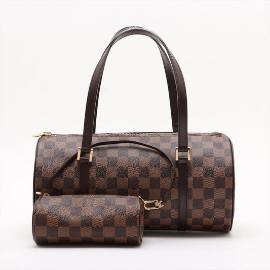 Second hand Louis Vuitton Papillon 30 Canvas Trunk Handbag Damier Ebene - Tabita Bags