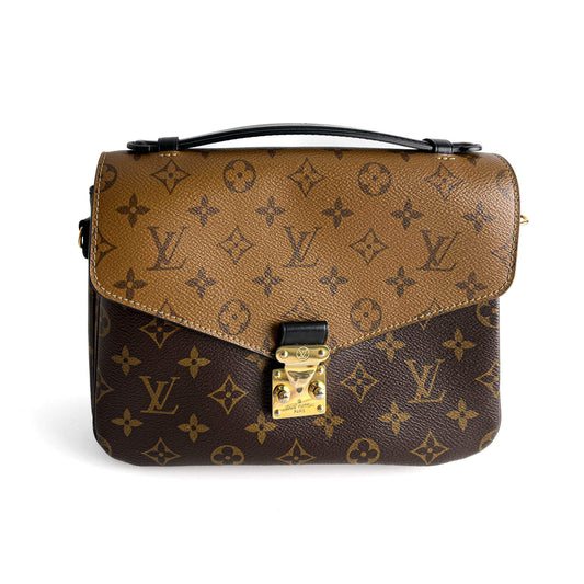 Second hand Louis Vuitton Pochette Métis Canvas 2 - Ways Flap Crossbody Monogram Reverse - Tabita Bags