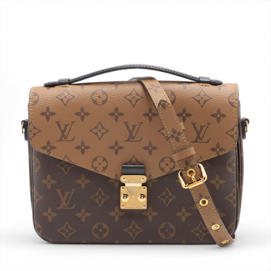 Second hand Louis Vuitton Pochette Métis Canvas 2 - Ways Flap Crossbody Monogram Reverse - Tabita Bags