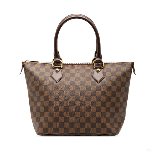 Second hand Louis Vuitton Saleya Canvas Handbag Damier Ebene - Tabita Bags