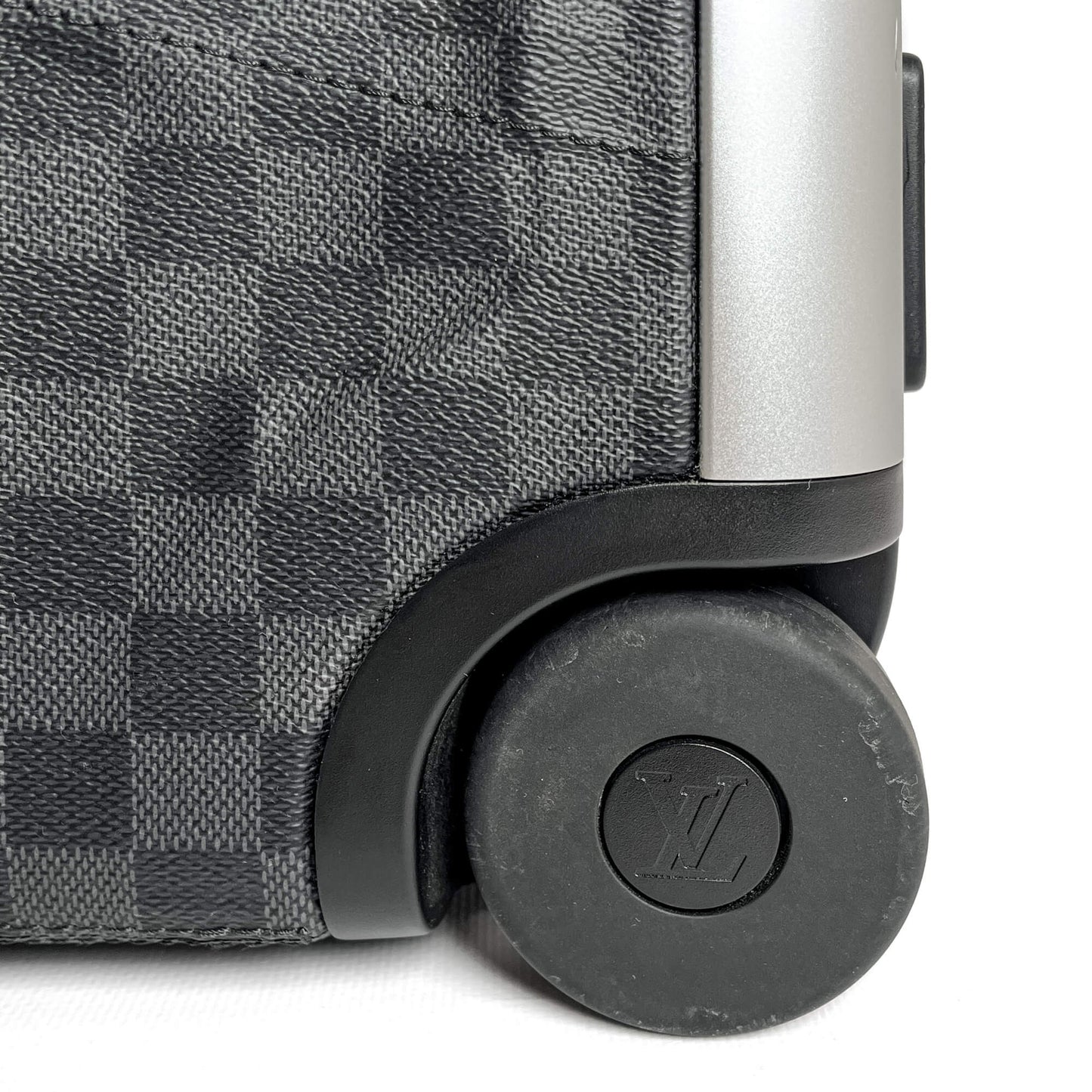 Second hand Louis Vuitton Soft Duffle 65 Canvas Travel Bag Damier Graphite - Tabita Bags